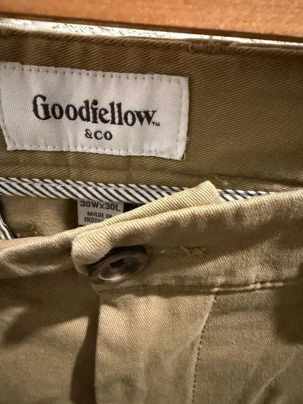 Goodfellow & Co. The Every Wear Chino Athletic Fit Khaki Pants